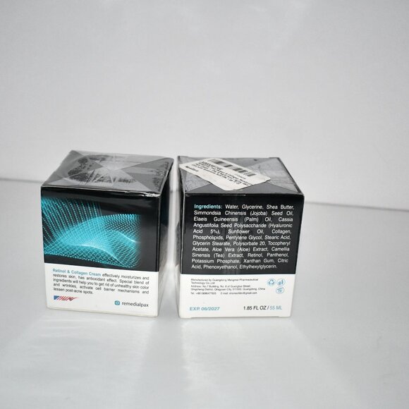 Remedial Pax Set of 2 Retinol & Collagen Cream for Face, Anti Aging Moisturizer - Picture 2 of 3